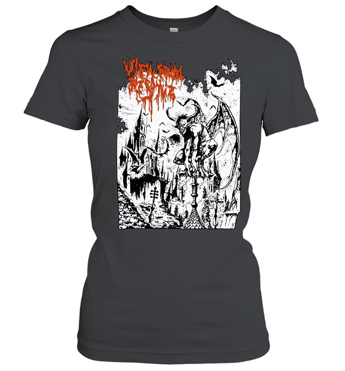 View from the Spire Gargoyle Castle death metal Women T-Shirt