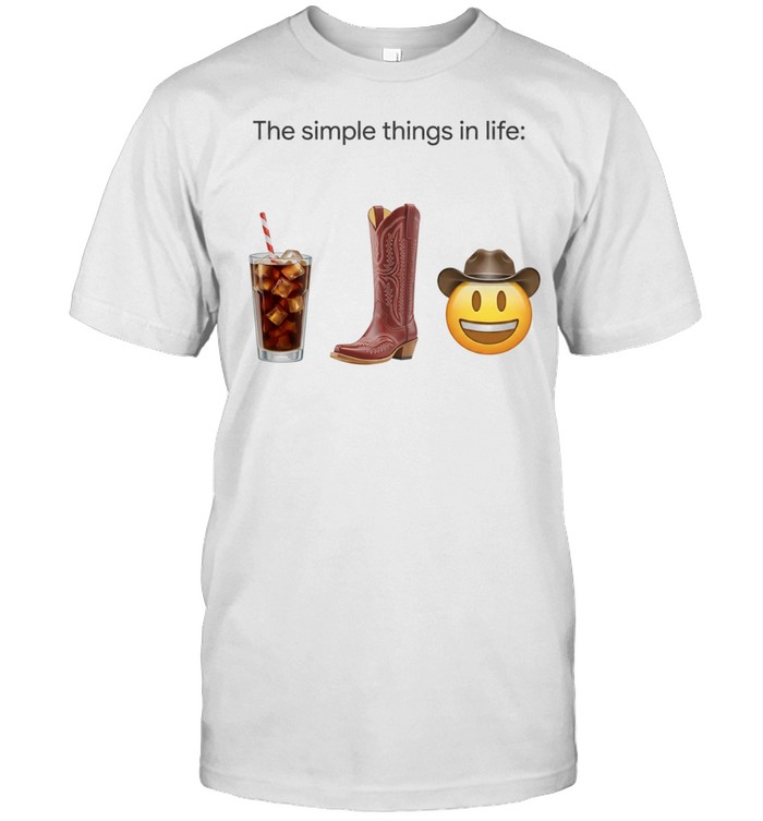 Cola Boot Cowboy Emoji The simple things in life Unisex T-Shirt