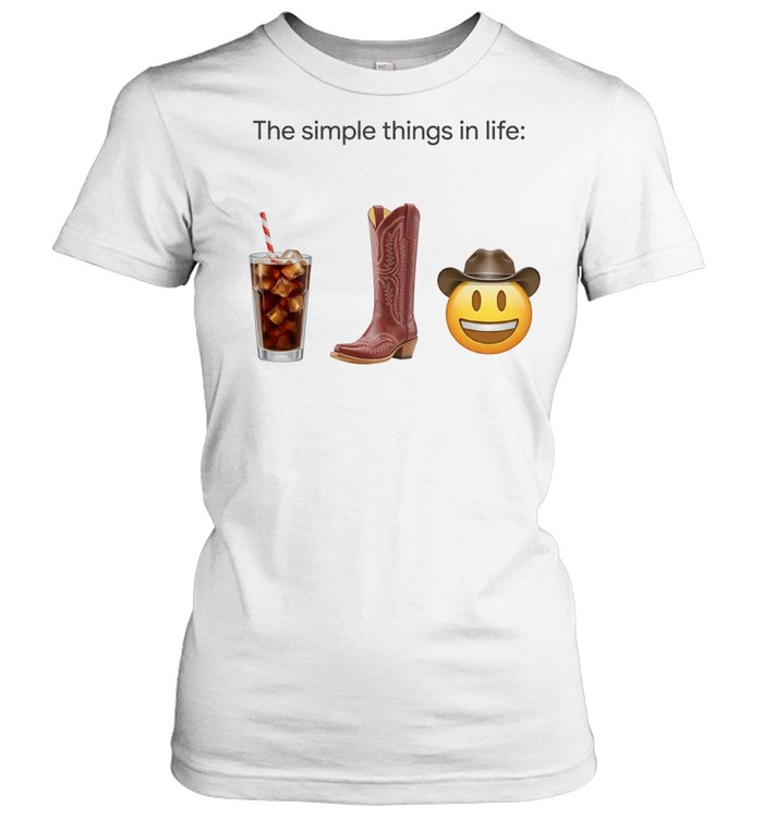 Cola Boot Cowboy Emoji The simple things in life Women T-Shirt