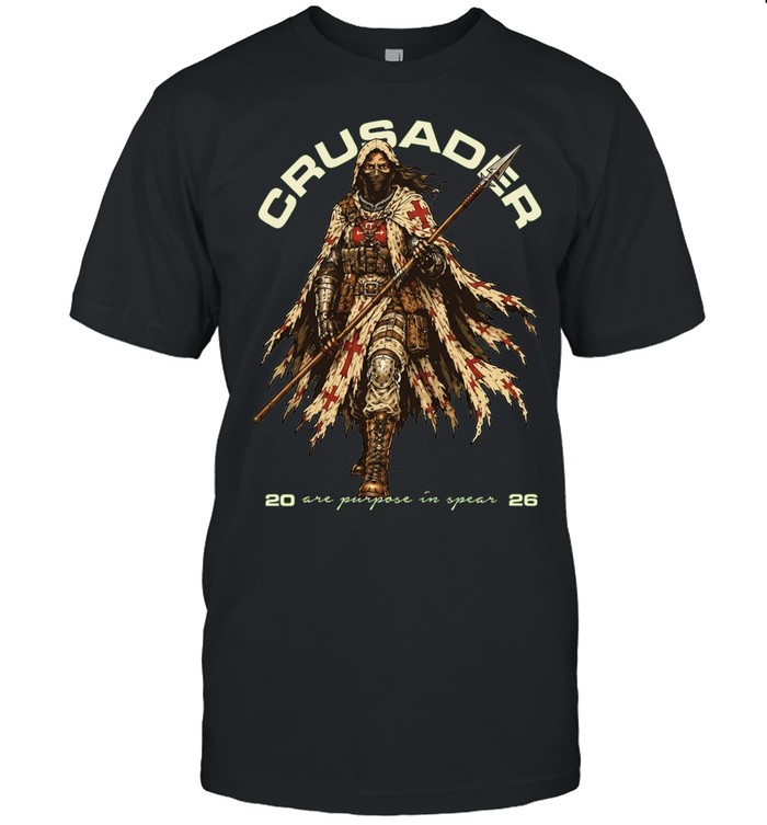 Crusader Warrior Spear 2026 Mstk Studio Unisex T-Shirt