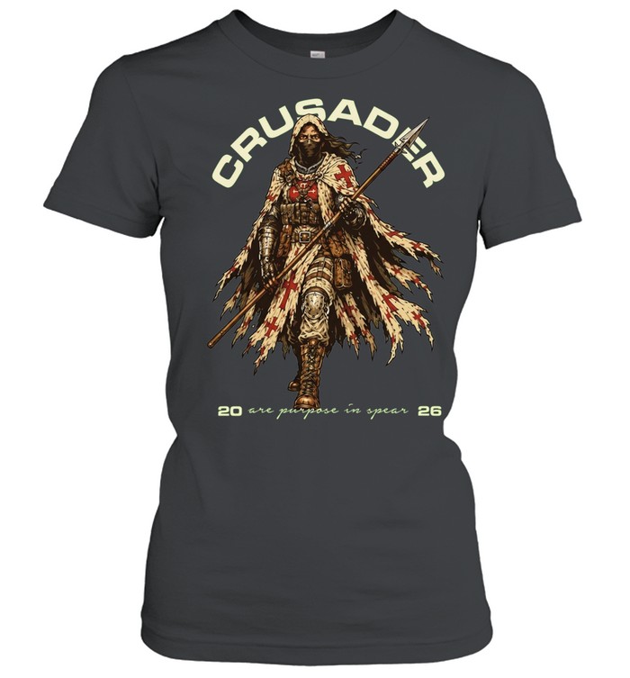 Crusader Warrior Spear 2026 Mstk Studio Women T-Shirt