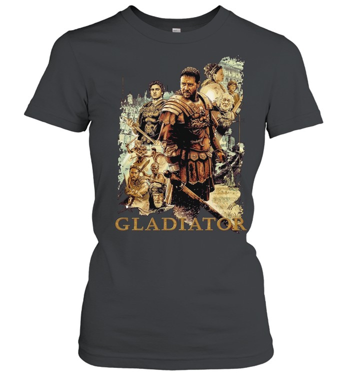 Gladiator Maximus Russell Crowe Collage Women T-Shirt