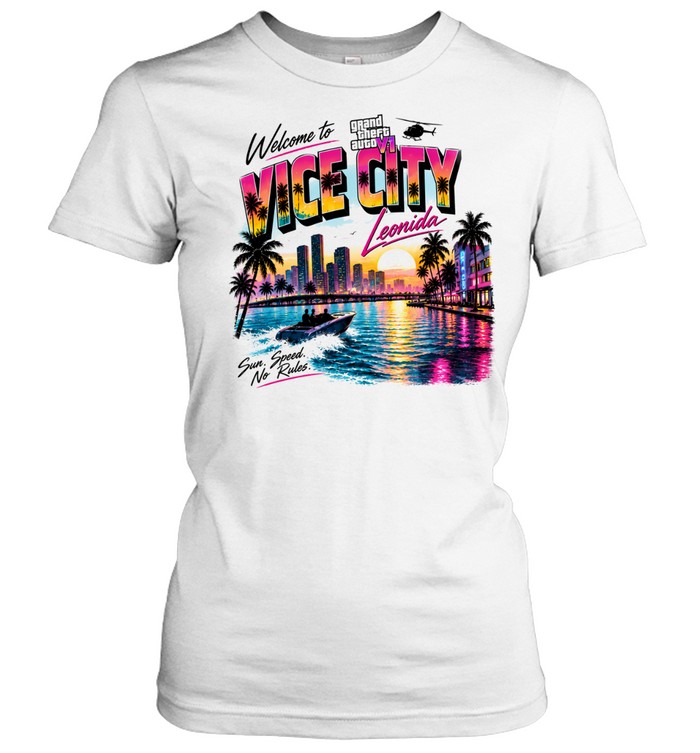 GTA 6 Welcome to Vice City No Rules sun speed no rules Women T-Shirt