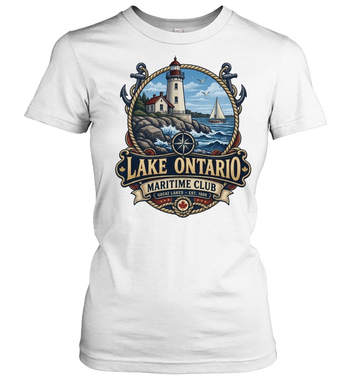 Lake Ontario Maritime Club Great Lakes Est 1808 Women T-Shirt