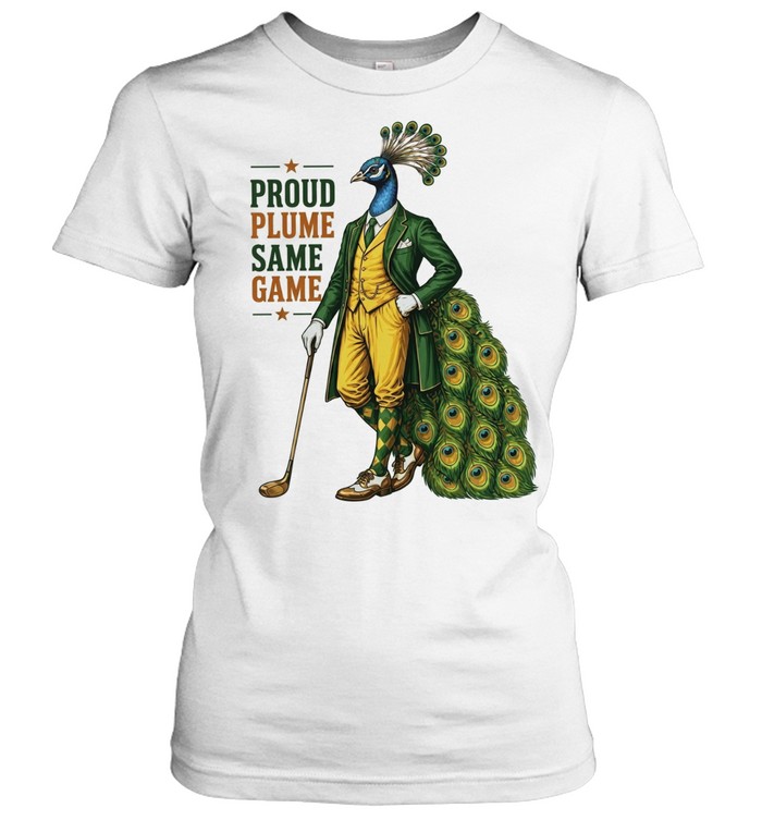 Peacock Golf Club Proud Plume Same Game Cartoon Women T-Shirt