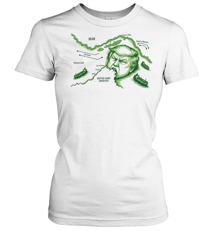 Stuck in the Strait Donald Trump Persian Gulf Iran Women T-Shirt