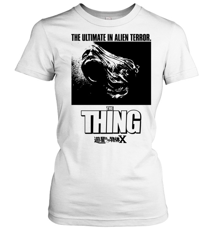 The Thing John Carpenter Sci-Fi Horror Movie The Ultimate in Alien Terror Women T-Shirt