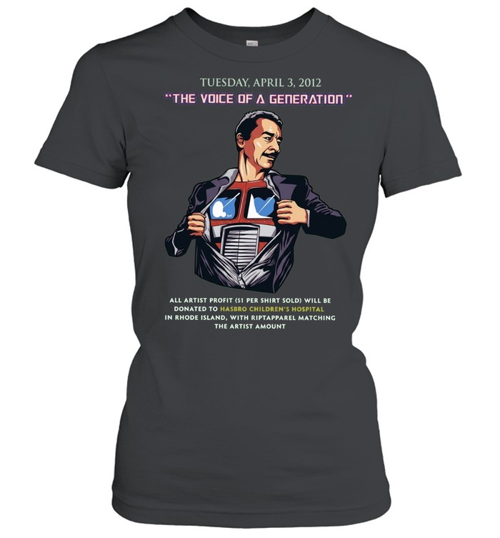 The Voice of a Generation Optimus Prime Women T-Shirt