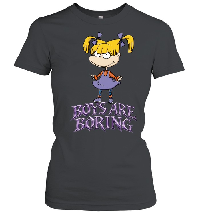 Angelica Pickles Rugrats Boys are boring Women T-Shirt