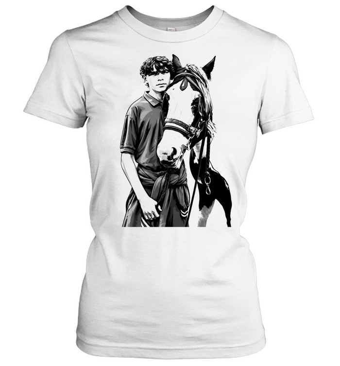 Aran Murphy Son Of Cillian Murphy Pony Kid Boy And Horse Women T-Shirt