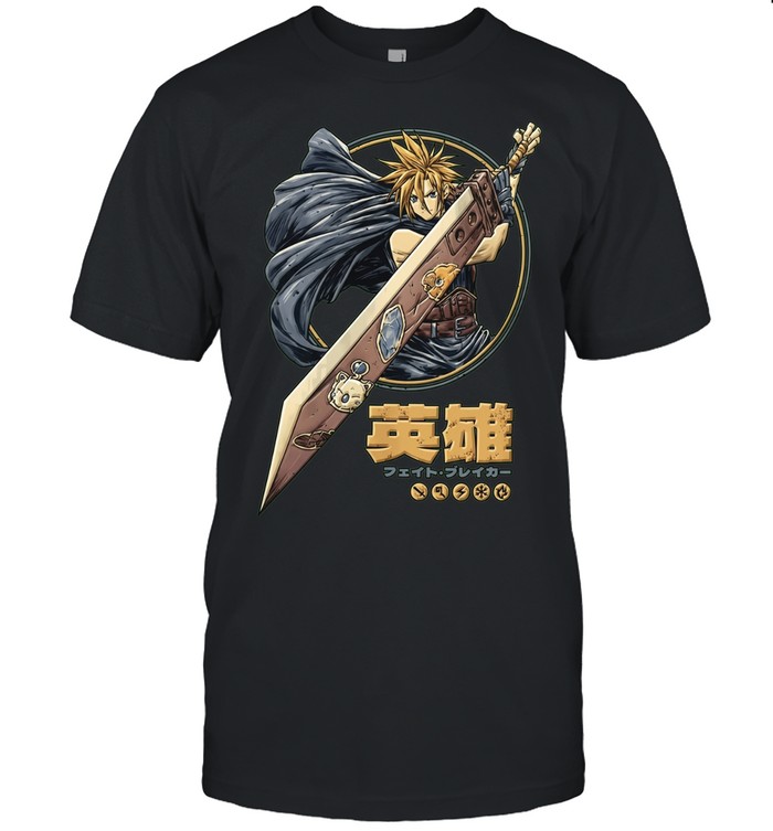 Cloud Strife Final Fantasy VII Eiyu Fato Breika Unisex T-Shirt