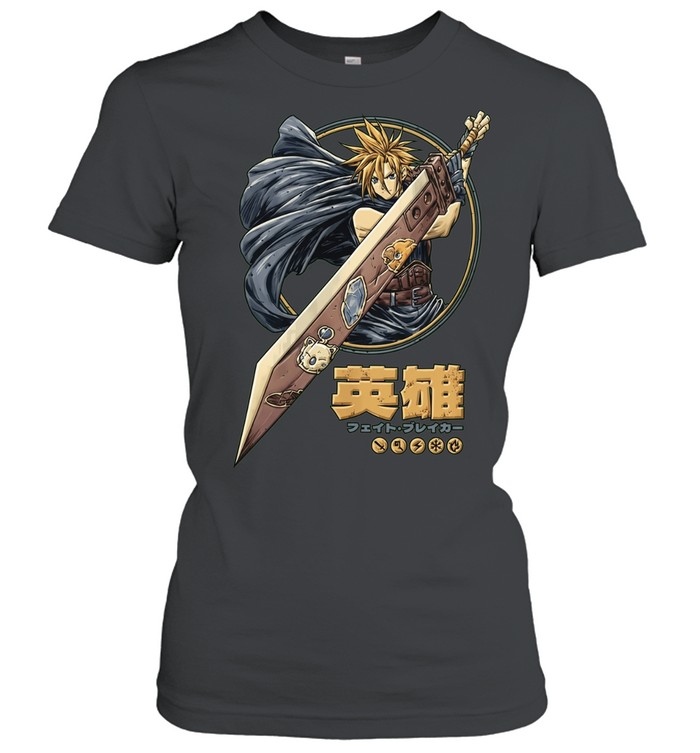 Cloud Strife Final Fantasy VII Eiyu Fato Breika Women T-Shirt