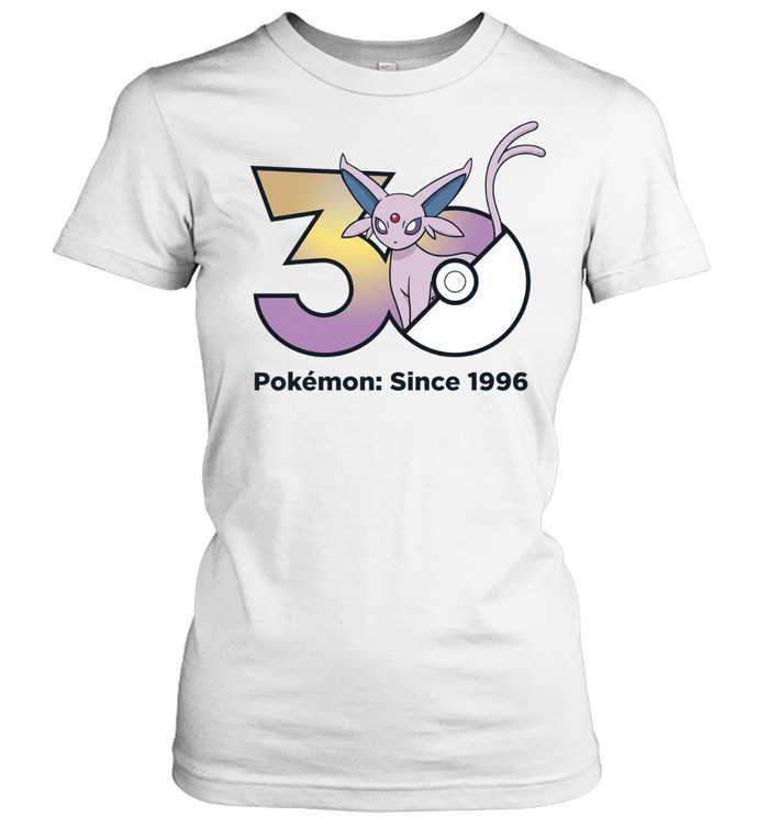 Espeon Eevee Pokemon 30th Anniversary Since 1996 Women T-Shirt