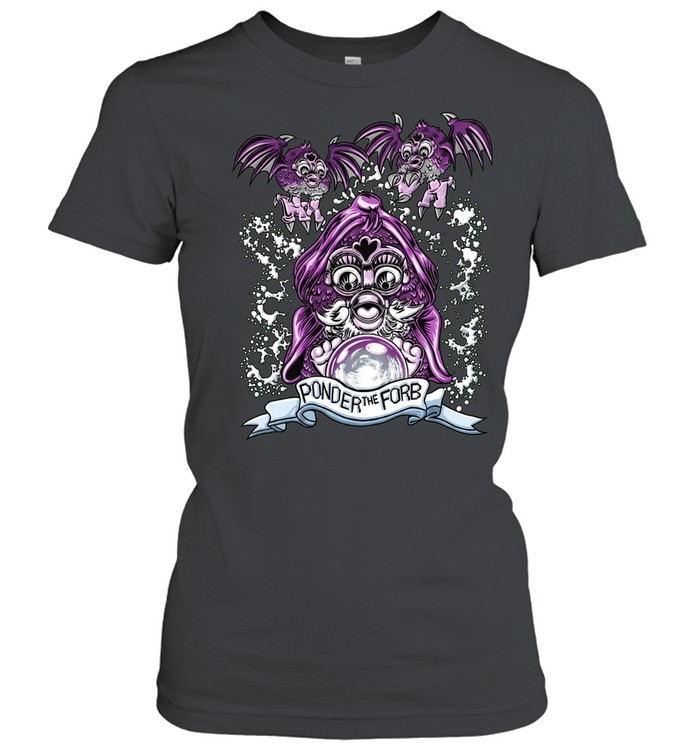 Furby Wizard Ponder the Forb Crystal Ball Bat Creature Women T-Shirt