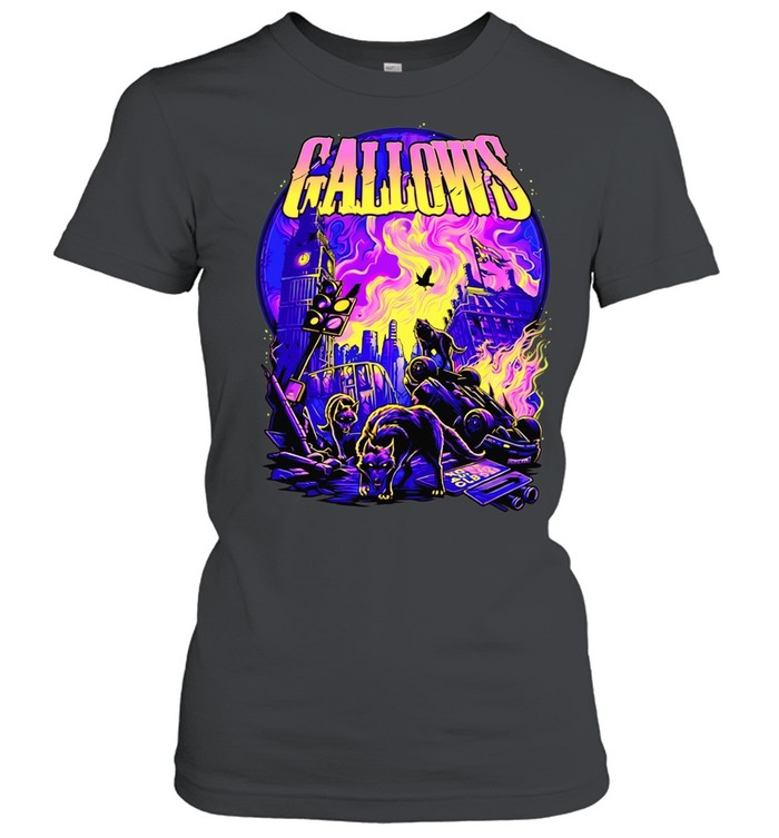 Gallows London Big Ben Wolf Apocalypse vintage Women T-Shirt