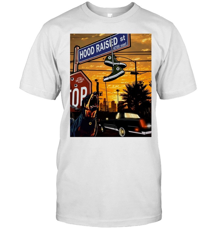 Hood Raised Street 4700 East Rottweiler Lowrider Unisex T-Shirt