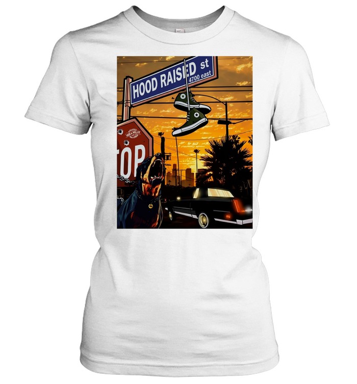 Hood Raised Street 4700 East Rottweiler Lowrider Women T-Shirt