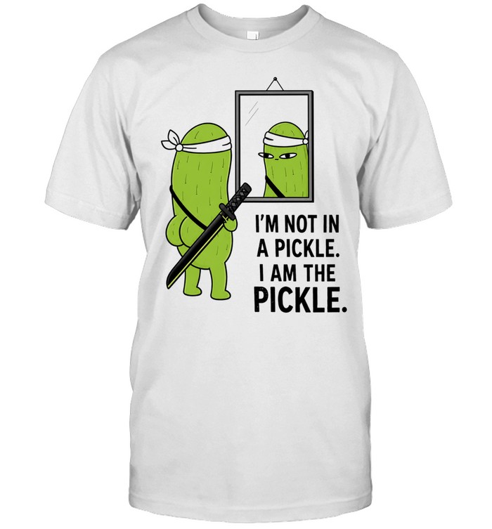 I’m not in a pickle I am the cartoon samurai katana mirror reflection Unisex T-Shirt