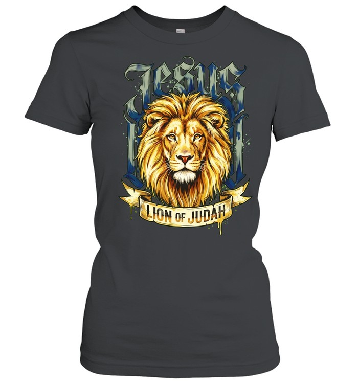 Jesus Lion of Judah Christian Religious Women T-Shirt