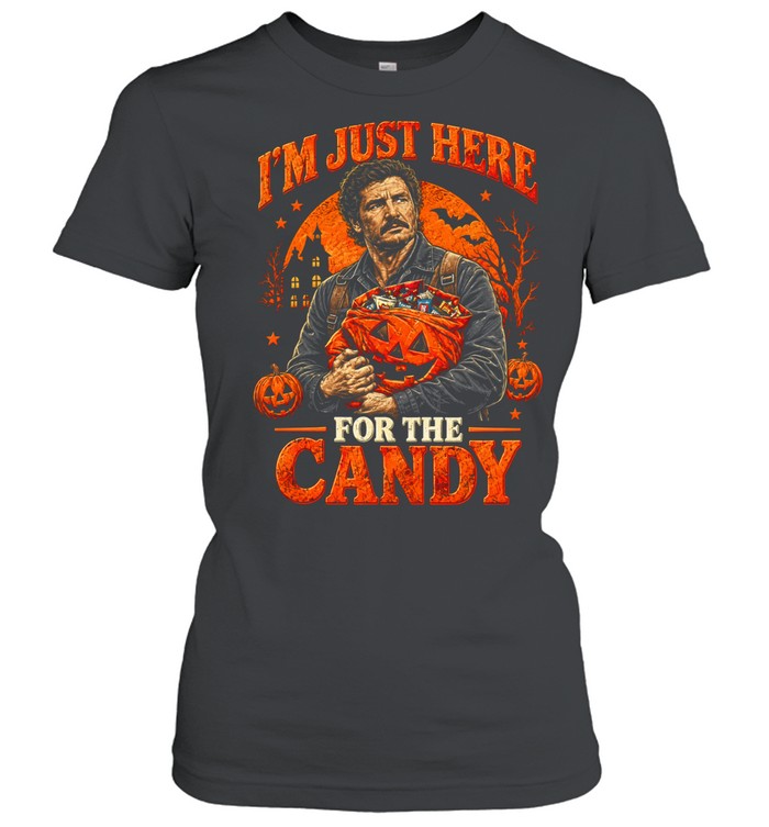 Joel Miller The Last of Us I’m just here for the candy Halloween Women T-Shirt