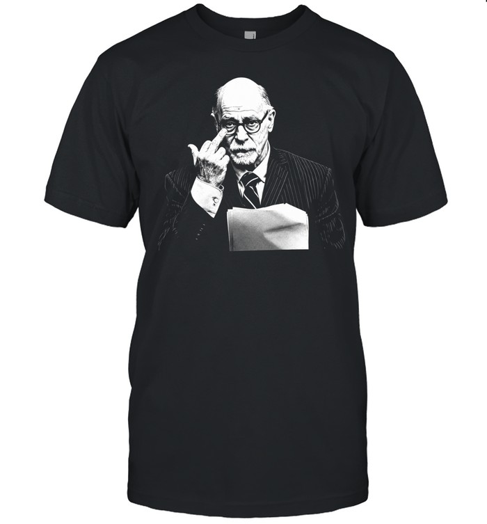Larry David Curb Your Enthusiasm middle finger gesture portrait Unisex T-Shirt