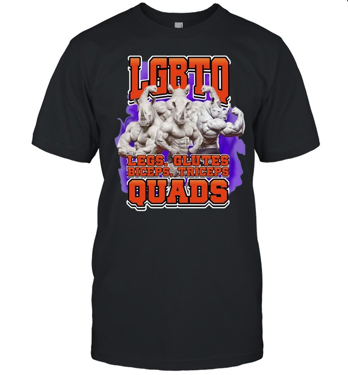 LGBTQ Legs Glutes Biceps Triceps Quads Rhino Unisex T-Shirt
