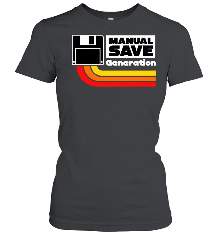 Manual Save Generation floppy disk gaming Women T-Shirt