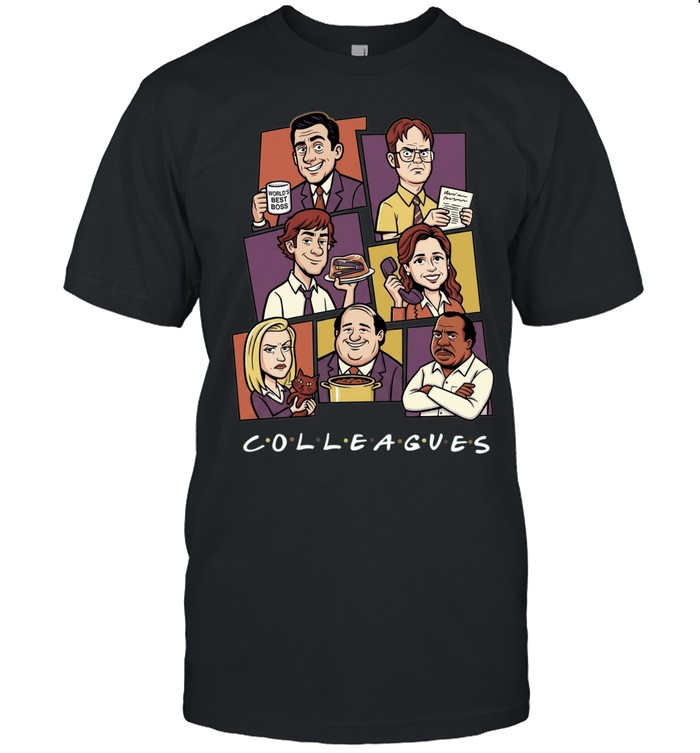 Michael Scott Dwight Schrute Jim Halpert Pam Beesly The Office Colleagues Unisex T-Shirt