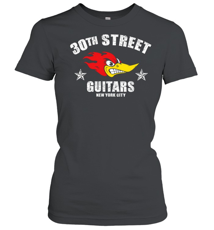 Mr Horsepower 30th Street Guitars New York City logo Women T-Shirt