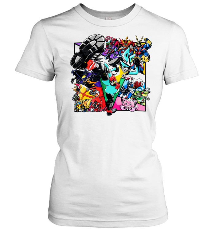 My Hero Academia X Pokemon Anime lucario wearing deku Women T-Shirt
