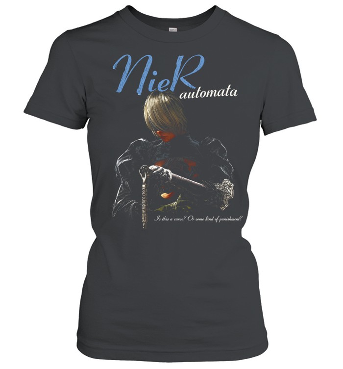 Nier Automata is this a Curse Or Some Kind Of Punishment female android Women T-Shirt