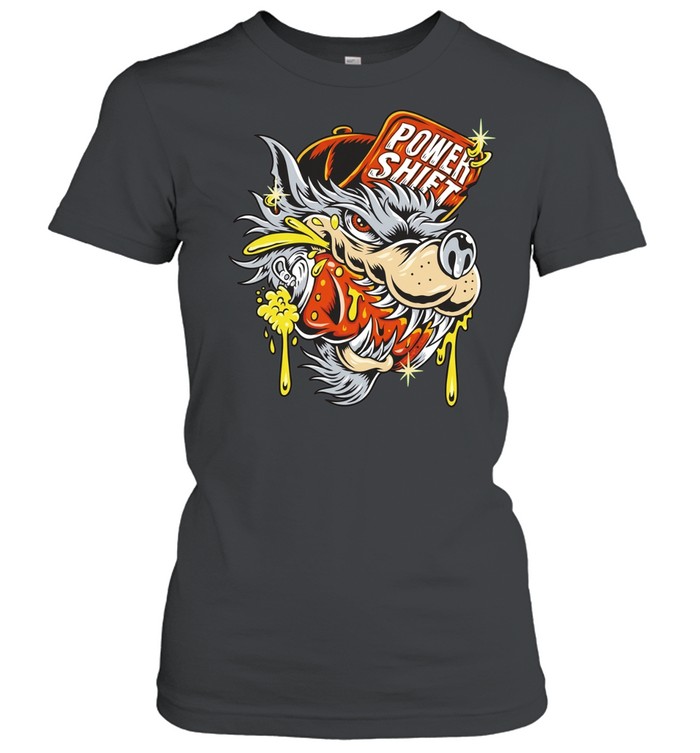 Power Shift Wolf streetwear urban graphic Women T-Shirt