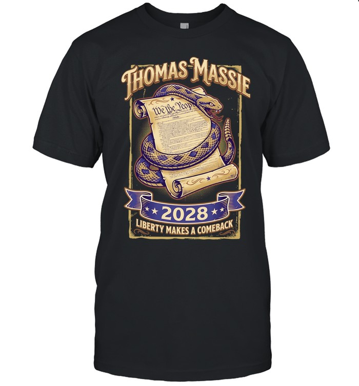 Ron Paul Thomas Massie 2028 Liberty Campaign Support Unisex T-Shirt