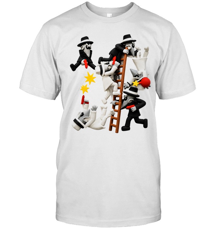 Spy vs Spy Mad Magazine Black and White Spies Unisex T-Shirt