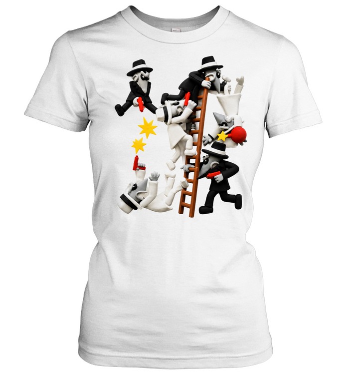 Spy vs Spy Mad Magazine Black and White Spies Women T-Shirt