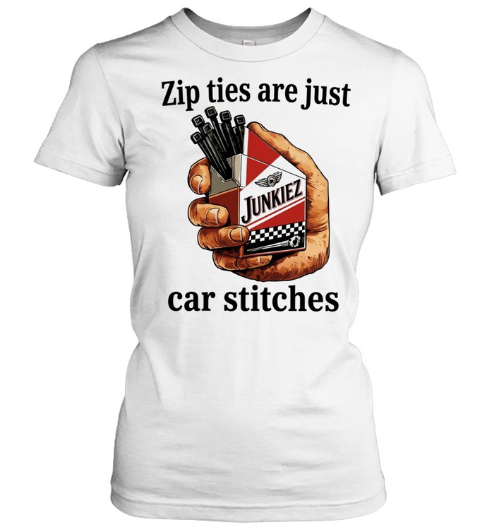 Zip Ties Are Just Car Stitches mechanic parody logo Women T-Shirt