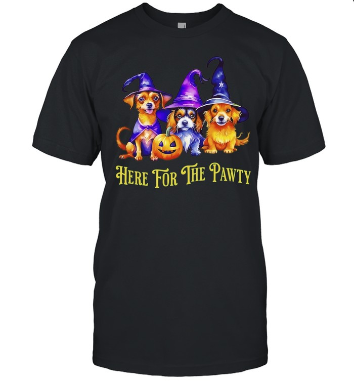 Halloween Here For The Pawty Unisex T-Shirt
