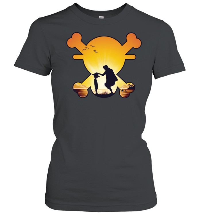 Monkey D Luffy Shanks One Piece Anime Women T-Shirt