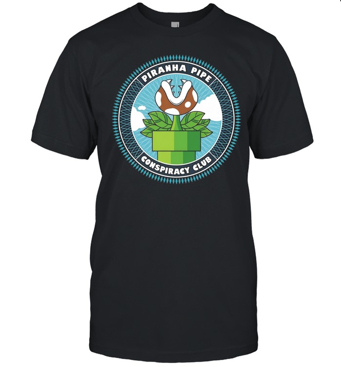Piranha Pipe Conspiracy Club Super games parody logo Unisex T-Shirt