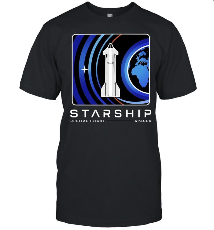 Starship Orbital Flight SpaceX Space Exploration Unisex T-Shirt