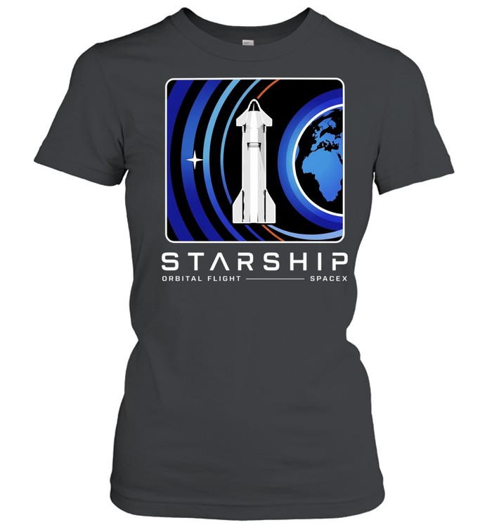 Starship Orbital Flight SpaceX Space Exploration Women T-Shirt
