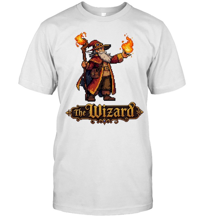 The Wizard Pixel Art fantasy rpg magic Unisex T-Shirt